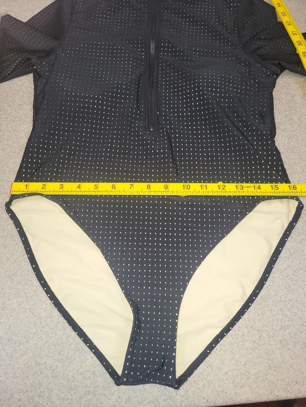 Fabletics Valentina Rashguard One Piece Black Size Large New with Tags